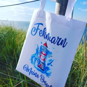 Tasche Fehmarn Meine Insel Leuchtturm